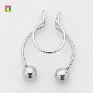 Nose Clip, Nose Nail, Medical Stainless Steel Nasal Septum False Nose Ring Puncture Jewelry OUYOU