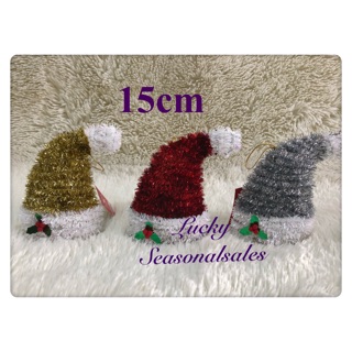 （1pc）Christmas decorations accessories Christmas hats 15cm