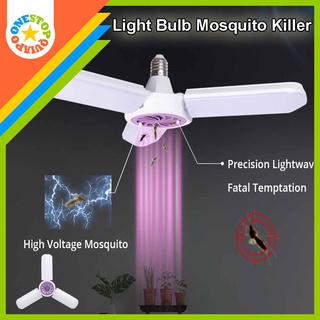 OSQ 45W Foldable Fan Blade LED Light Bulb Mosquito Killer Lamp