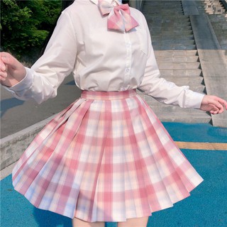 JK Skirts Women 2020 Summer High Waist Skirts Korean Style Pleated Skirts School-Uniform Pleated JK