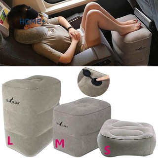 Inflatable Travel Footrest Pillow Foot Leg Rest Travel Pillow for Airplanes Buses Trains Kids Bed @p (1)