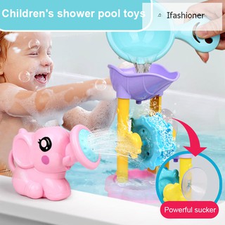 1 Set Bath Toy Shower Spray Water Waterwheel Bathtub Accessories for Bathroom Kids