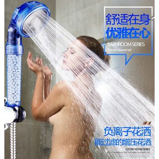 ルぁThree-speed shower adjustable shower nozzle hand pressurized removable washable anti-blocking filt (2)