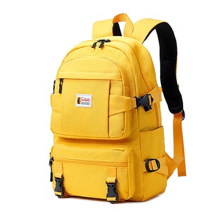 Fashion Yellow Backpack Children School Bags For Girls Waterproof Oxford Large School Backpack For