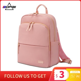 BOPAI Women 14 Inch Laptop Backpack Waterproof Notebook Back Pack Teenage Girls Schoolbag High Quali