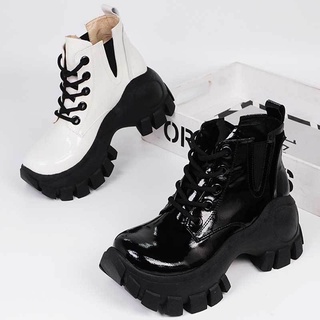 Short barrel Martin boots women's fashion shoes new design in autumn 2021 sense of minority thick sole increased thin single boots