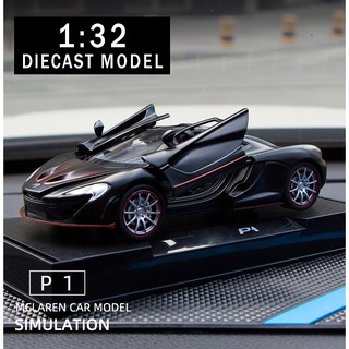 1:32 McLaren P1 Car Models Alloy Diecast Toy Vehicle Doors Openable Auto Truck