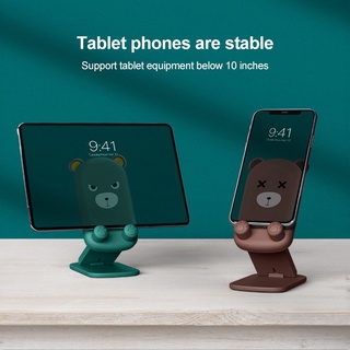Cellphone Holder Cute Cartoon Bear Portable Foldable Lifting Mobile Phone Stand Desktop Cellphone St