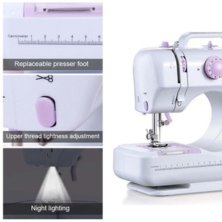 Phoebe's Mini Sewing Machine LED Multifunction Double Thread Electric Replaceable Presser Foot (4)