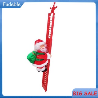Fadeble Climbing Ladder Santa Claus Doll Christmas Tree Hanging Decor Ornaments Red