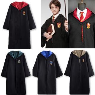 Harry Potter Gryffindor Slytherin Hufflepuff Ravenclaw Magic Robe Costume Manteau