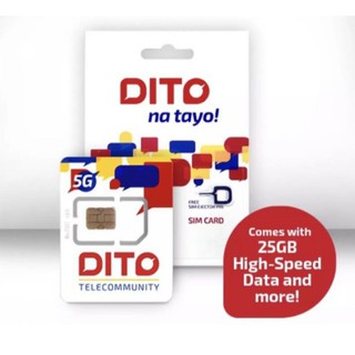 DITO SIMCARD WITH 199 LOAD INCLUDED