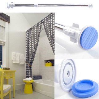 door curtain❀Telescopic Tension Shower Curtain Rod Adjustable Door Bathroom Shower Curtai