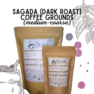 Sagada Dark Roast Coffee Grounds (Medium-Coarse)
