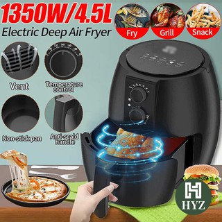 HYZ 220V 1350W 4.5L Electric Deep Fryer Air Fryer Digital Timer Temperature Control Power Air Fryer
