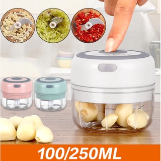 Electric Garlic Masher Mini Food Garlic Chopper Meat Grinder Crusher Press for Nut Fruit Wireless