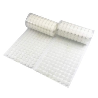 Velcro dots 1008pcs 0.39in(1cm) Diameter Sticky Back Coins Hook Loop Self Adhesive Dots White (1)