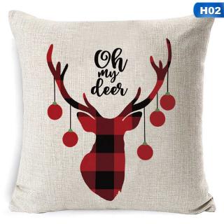45x45cm Christmas Plaid Pillow Case Decorative Pillow Covers Throw Pillow Case Cushion Cover (5)