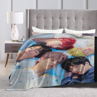 TXT Flannel Printed Sleeping Blanket Tomorrow X Together Design Cotton Bed Blanket Kumot Double Size K-POP SOOBIN YEONJUN BEOMGYU TAEHYUN HUENINGKAI