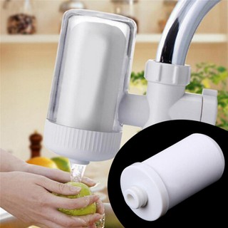 Ceramic White Faucet Mount Water Filter System Replacement Purifier