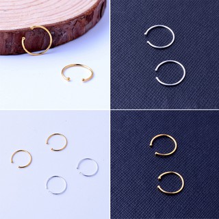 BNB@Fake Septum Nose Ring Body Silver Plated Non Piercing Hanger Clip On Jewelry (1)