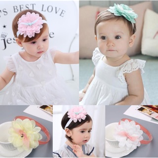 Baby Headband Lace Flower Hair Bow Band Headwear Hair Accessories (1)
