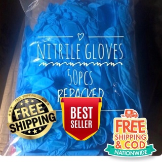 Nitrile Medical Examination Gloves (Many Colors) Repacked 50pcs XS Small Medium Large XL