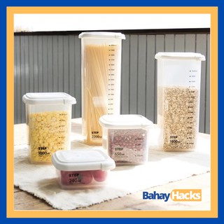 BAHAY HACKS Food Storage Box Tank Airtight Plastic Clear Containers Sealed Cans Transparent Set