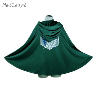 Attack On Titan Costume Green Cloak Japanese Anime Cosplay Shingeki No Kyojin Hoodie Eren Levi