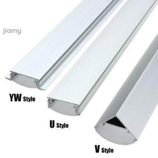 ✨jiamy✨30/50cm U/V/YW Aluminum LED Strip Light Bar Channel Holder Cover End Up (3)