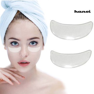 【HN】2Pcs Reusable Waterproof Silicone Anti-wrinkle Eye Pads Flattening Patches