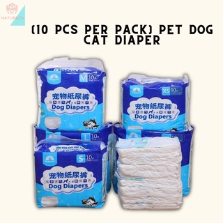 【Ready Stock】∏✼⊕[10 PCS PER PACK] Pet Dog Cat Diaper
