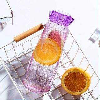 ▧❂∋Glass Bottle Tumbler 500ml Creative diamond thick water cup Students cup