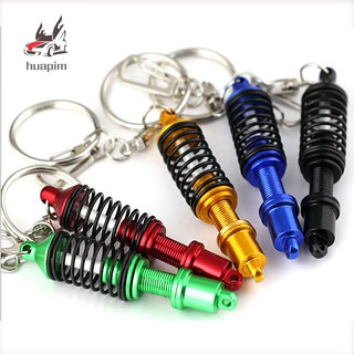 Car Auto Tuning Parts Key Chain Shock Absorber Keychain Keyring Spring Shock Absorber