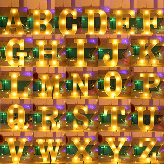 3D 26 Letter Alphabet LED Marquee Sign Light Hanging Night Lamp Wedding Birthday Party Decor