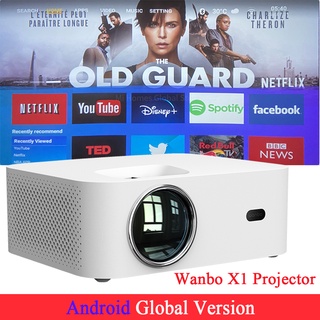 Wanbo X1 Projector OSD Wireless Projection Low Noise LED Portable Projector Keystone Correction For Home Office 3S Boot