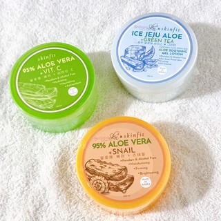♡ SkinFit Soothing Gel | Aloe Vera + Vit.C, Aloe Vera + Snail, Ice Jeju Aloe + Green Tea