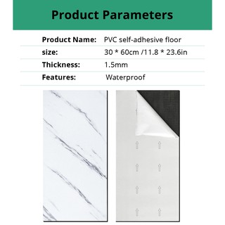 60CM*30CM DIY Self Adhensive floor sticker 3D Marble Floor Wall Tiles Living Room Decor Wallpaper Waterproof Marble Flo (6)