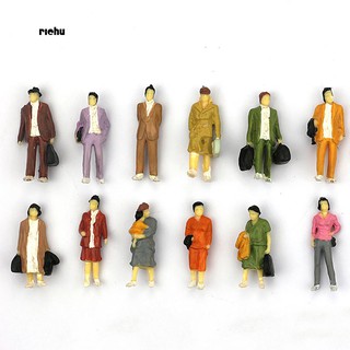 Richu_100Pcs 1:100 Building Layout Painted Model People Figure Miniature Scene Decor (4)
