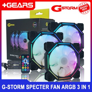 G-STORM Specter ARGB Fan 3in 1 with Hub and Remote Control | 120mm fans | TGEARS