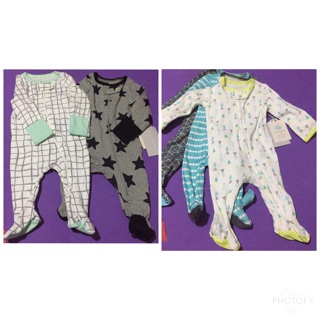 Cloud Island Footed Sleepsuits 0-3M (Sold per piece)