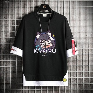 Low price✔Princess link t-shirt anime two-dimensional men and women Re:Dive peripheral Connect Kailu