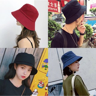 Korean Fashion Plain Casual cap Bucket hat unisex