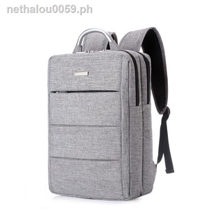 Hot sale❣Male and female business backpack computer bag 15.6-inch backpack male notebook 14-inch Korean student pair