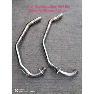 Rouser 135 LS 51mm Stainless steel 304 Big Elbow..