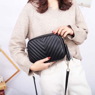 Korean fashion Lingge messenger bag women's messenger bag single shoulder bag