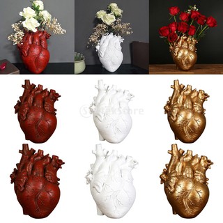 [DOLITY2] Anatomical Heart Vase Resin Statue Flower Pot Ornament