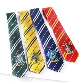 ON HAND Harry Potter Neckties Gryffindor Slytherin ravenclaw hufflepuff costume hogwarts houses tie