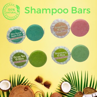 The Happy Organics - Shampoo Bars | Eco-friendly | Plastic-Free | 80g bar / 18g trial size