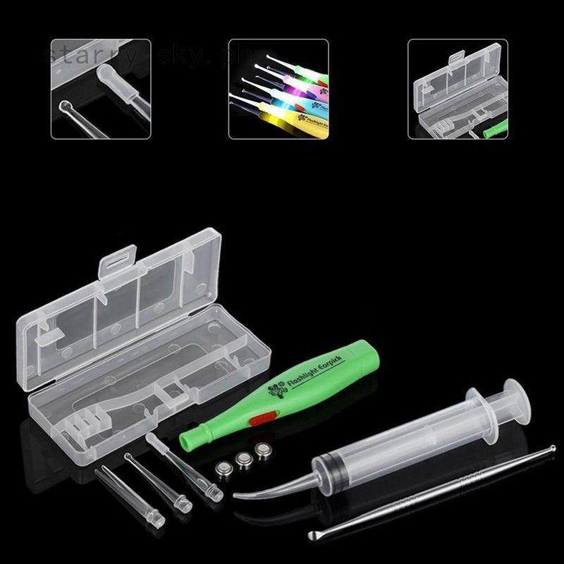 Tonsil Stone Remover Kit w/ LED Light + Irrigation Syringe + 3 Tips Adapter (1)